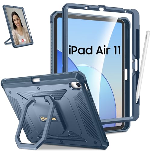 Accessoire iPad Air 11 M2 support rotatif 360 bleu antichoc durable