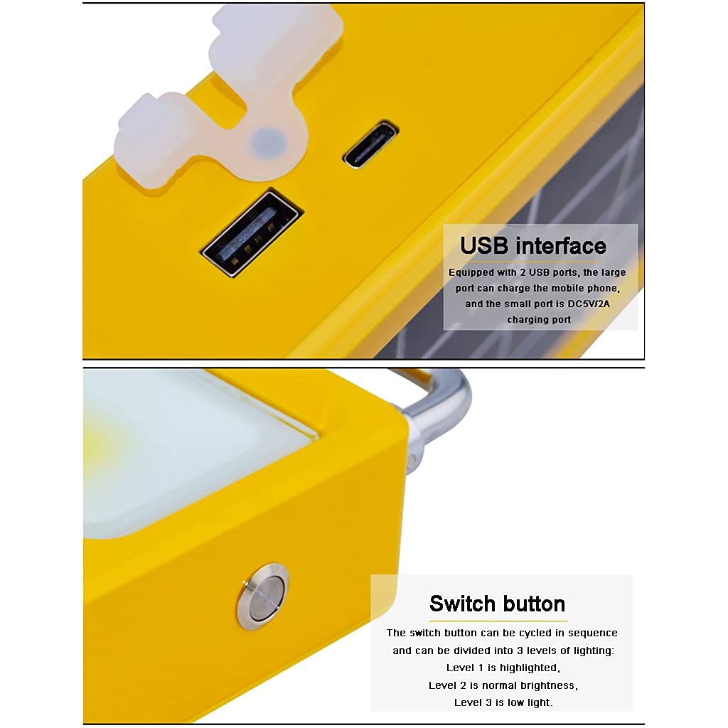 MU Illuminazione a Flood Spot Illuminazione a Led Luce Di Inondazione All'Aperto, Portatile Usb Ricaricabile Floodlighting, Luce Di Emergenza ad Energia Solare per Campeio Giardino da Giardino Giardi