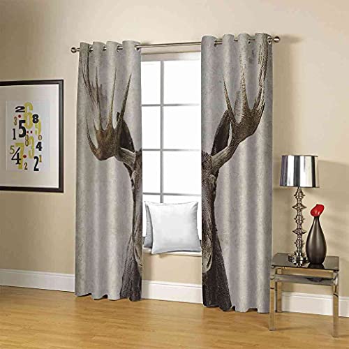 Rideau occultant wapiti rideaux à oeillets isolant thermique - 5