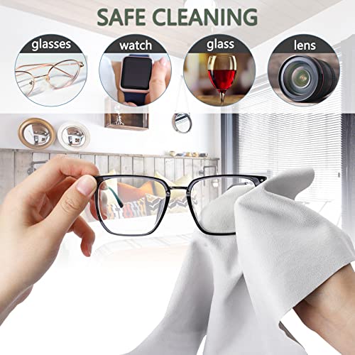 Kalione 544146_1_4472 Extra Large Microfiber Cleaning Cloths Glasses Cleaning Cloth 12 X 12 Inch For Eyeglasses Lens Glasses Reusable Eyeglass Cleaner Cloths thumb #3