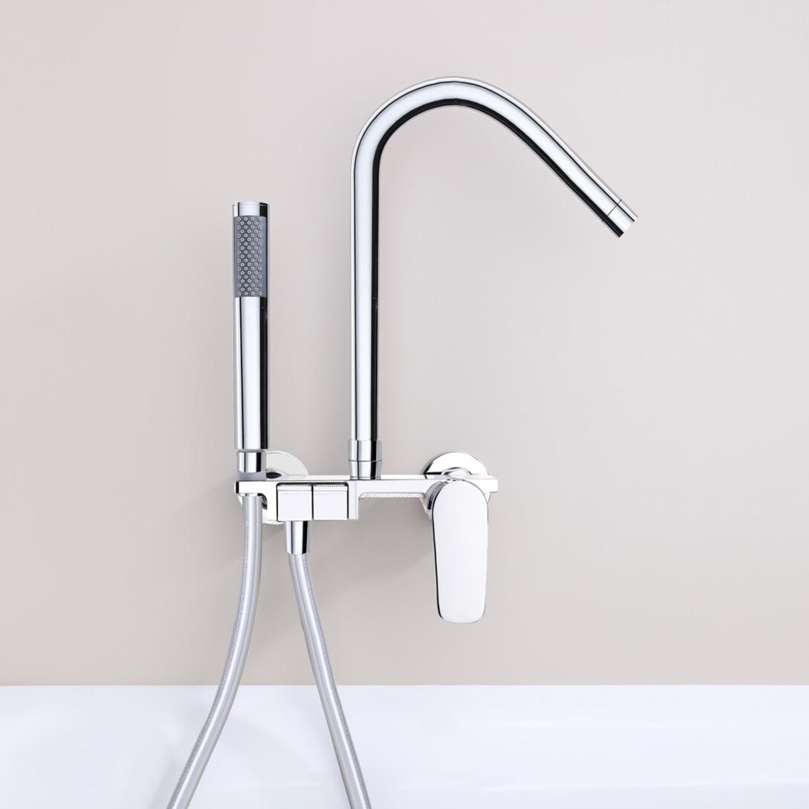 BiaoTeng Grifo Bañera y Ducha Cromo