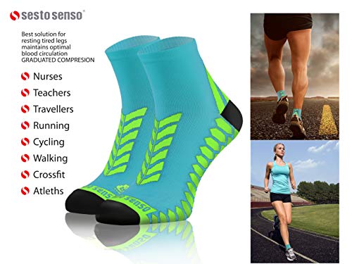 Laufsocken Sesto Senso Sport Socken für Damen und Herren im 3er Pack