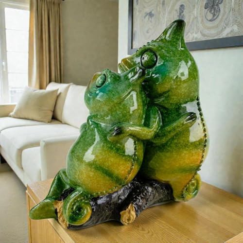 Figurine en polyrésine brillante Chameleon Fritzi décoration moderne