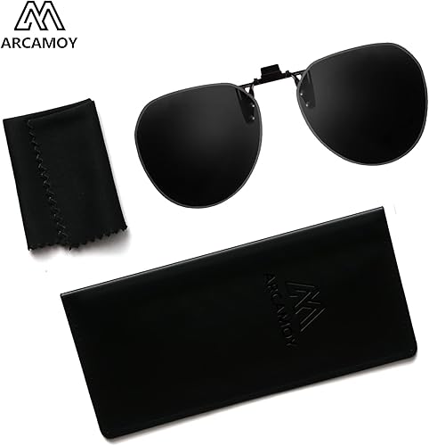 Miniatura 7 de Gafas de sol con clip sobre gafas graduadas, polarizadas, antirreflejos, abatibles, protección UV, para hombres y mujeres