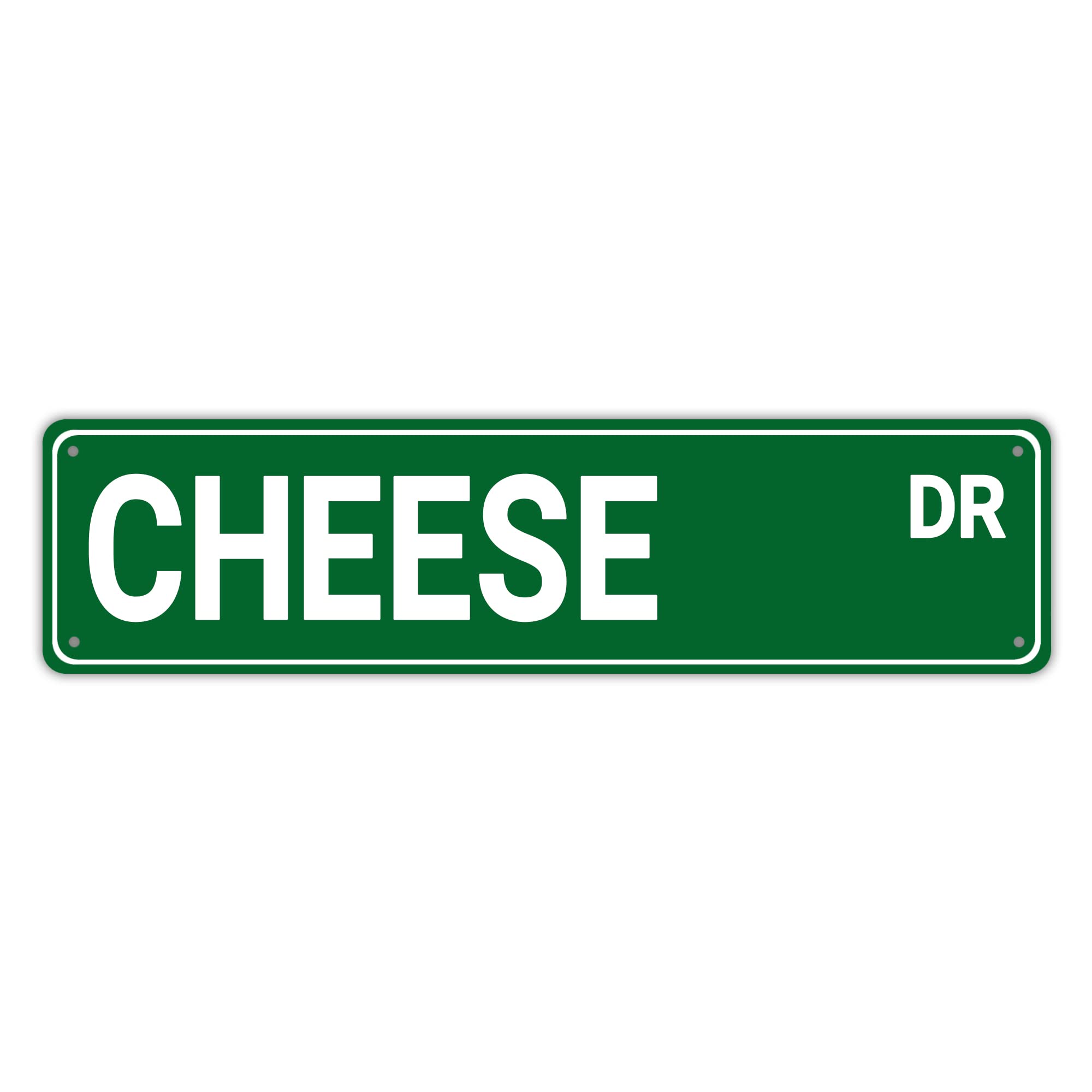 Cheese Dr Retro Tin Signs Aluminum Metal Sign for Bedroom Kitchen Garden Wall Outdoor Non-Fade Pub Club Decor 4x16 Inch