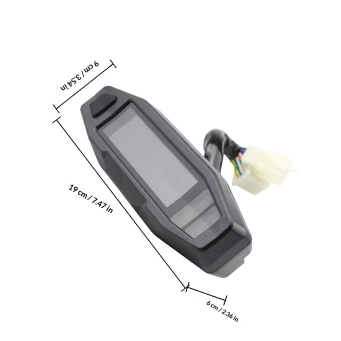 Velocímetro Lcd para Motocicleta Pantalla Digital, Tacómetro y Odómetro, Material Abs Resistente y Diseño Sencillo para Seguimiento de Kilometraje y Combustible