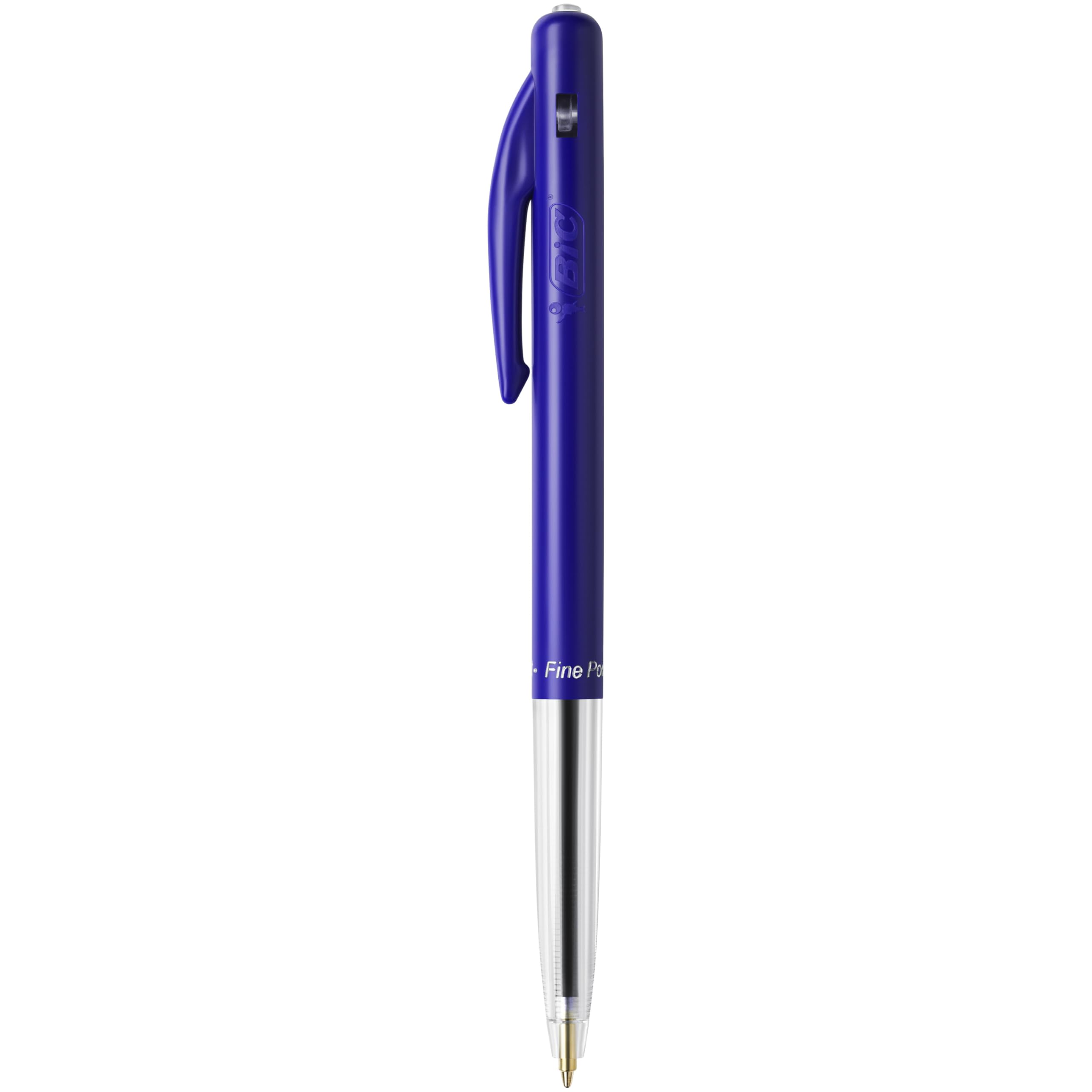 BIC Ecriture M10 Original Stylos-Bille Rétractables Pointe Fine (0,8 mm) - Encre De Couleur Bleue, Boîte de 50