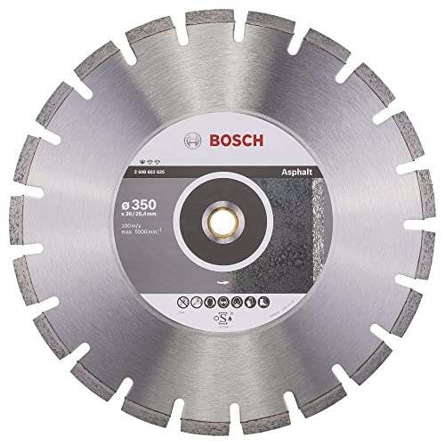 Bosch 2 608 602 625 - Disco tronzador de diamante Standard for Asphalt - 350 x 20/25,40 x 3,2 x 10 mm (pack de 1)
