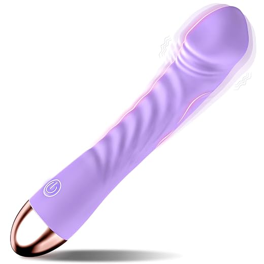 Vibrator Dildo Adult Sex Toys for Women, G Spot & Clit Massager | 10 Vibration Modes, USB Rechargeable, 90-mins Battery Life, IPX7 Waterproof, Silicone Dildos Vibrators for Couples, Purple