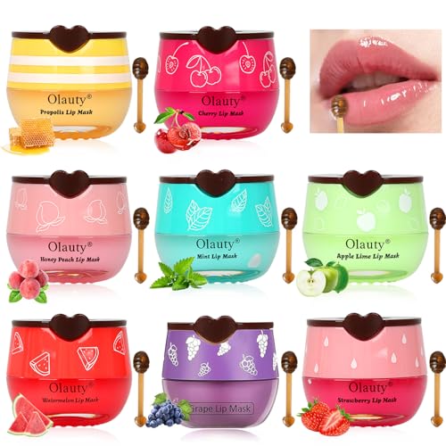 8 PCS Bee Lip Balm Honey Pot Eakroo