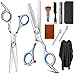 Produktbild 10 Stück Haarschneideschere Set Fwn Professionelle Friseurschere, Gerade Schere, Ausdünnungsschere, Haarkamm, Clips, Friseurumhang, Neck Duster Bürste