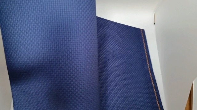 Image of 19 inch x 28 inch 14CT Counted Cotton Aida Cloth Cross Stitch Fabric (Jeans Blue)