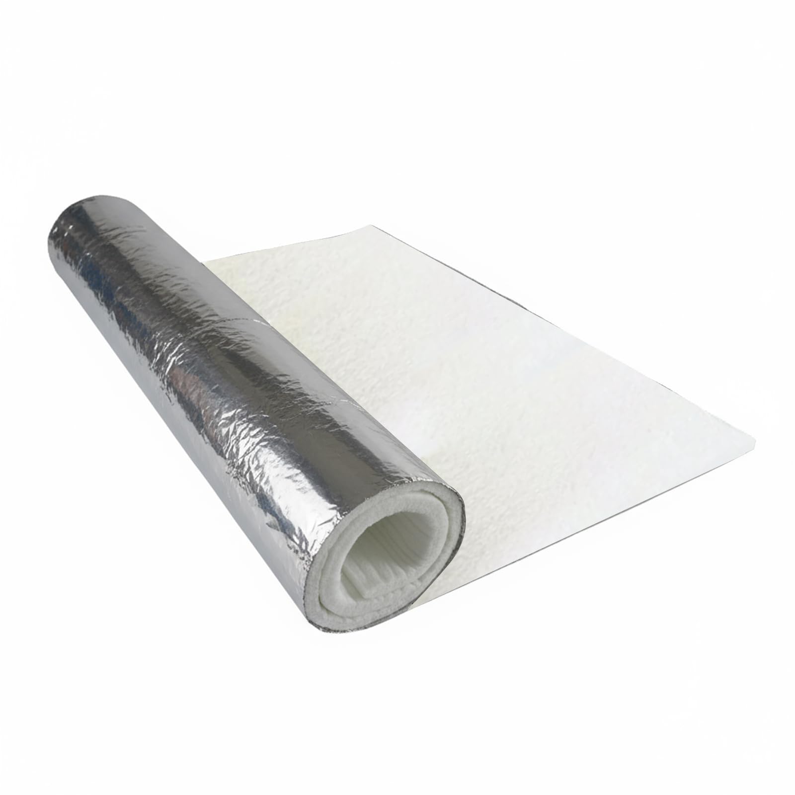 1200F Feuerfeste Isolierdecke, Nano-Aerogel Matte mit Aluminiumfolie, Hohe Temperaturbeständigkeit/Isolierung (50X50cm(19.6x19.6in),Thickness: 3mm)