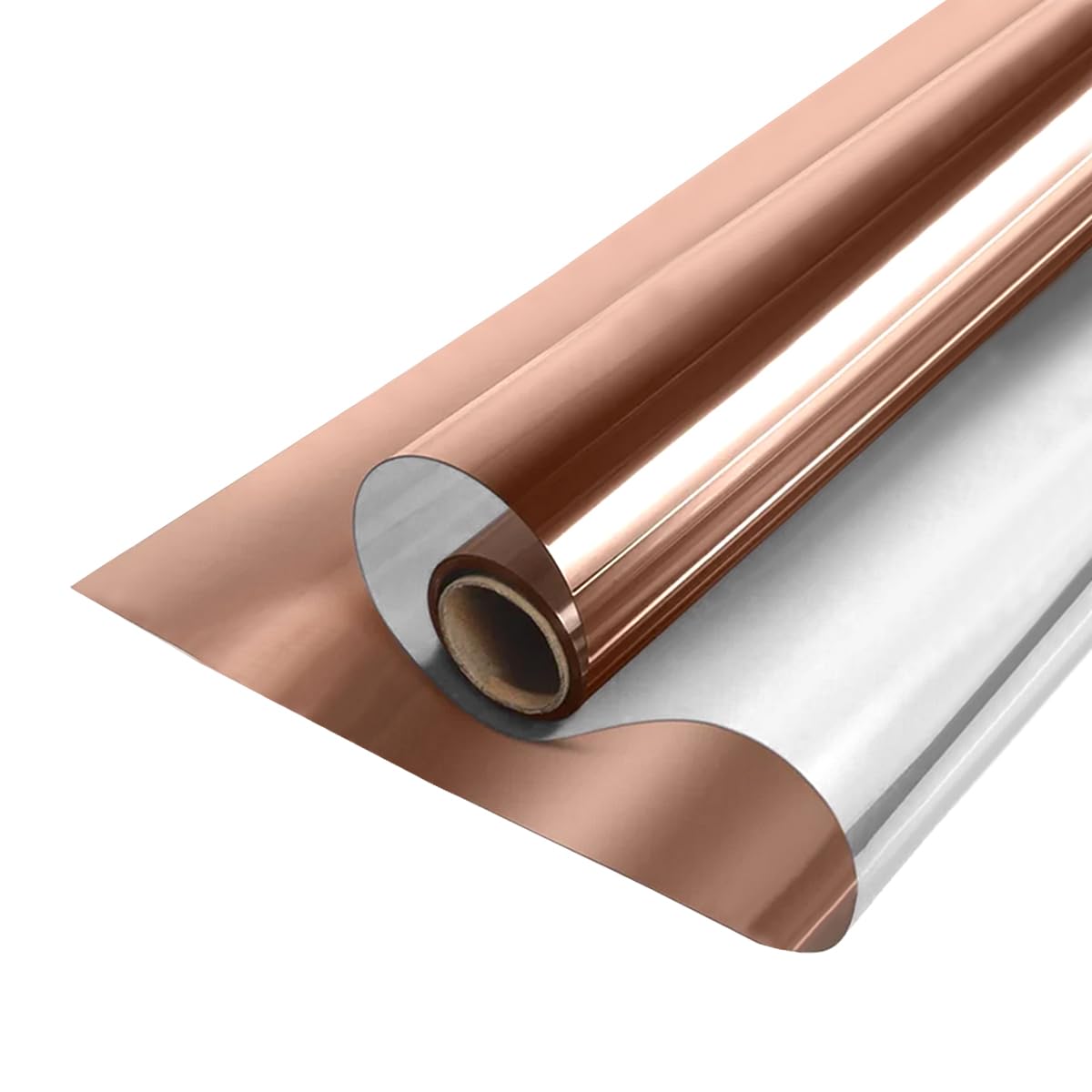 MOCNT Window Tint Film One Way Mirror Film Reflective Glass Tint Privacy Film Heat Insulation Sun Block Sticker Solar Protection Glass Film Brown Silver 70cmX200cm
