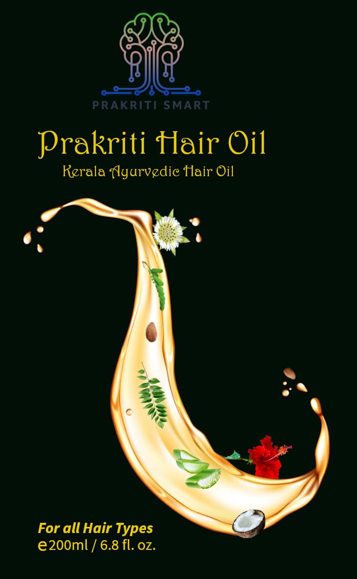 Pakriti Hair Oil - Kerala Ayurvedic hair oil with natural herbs