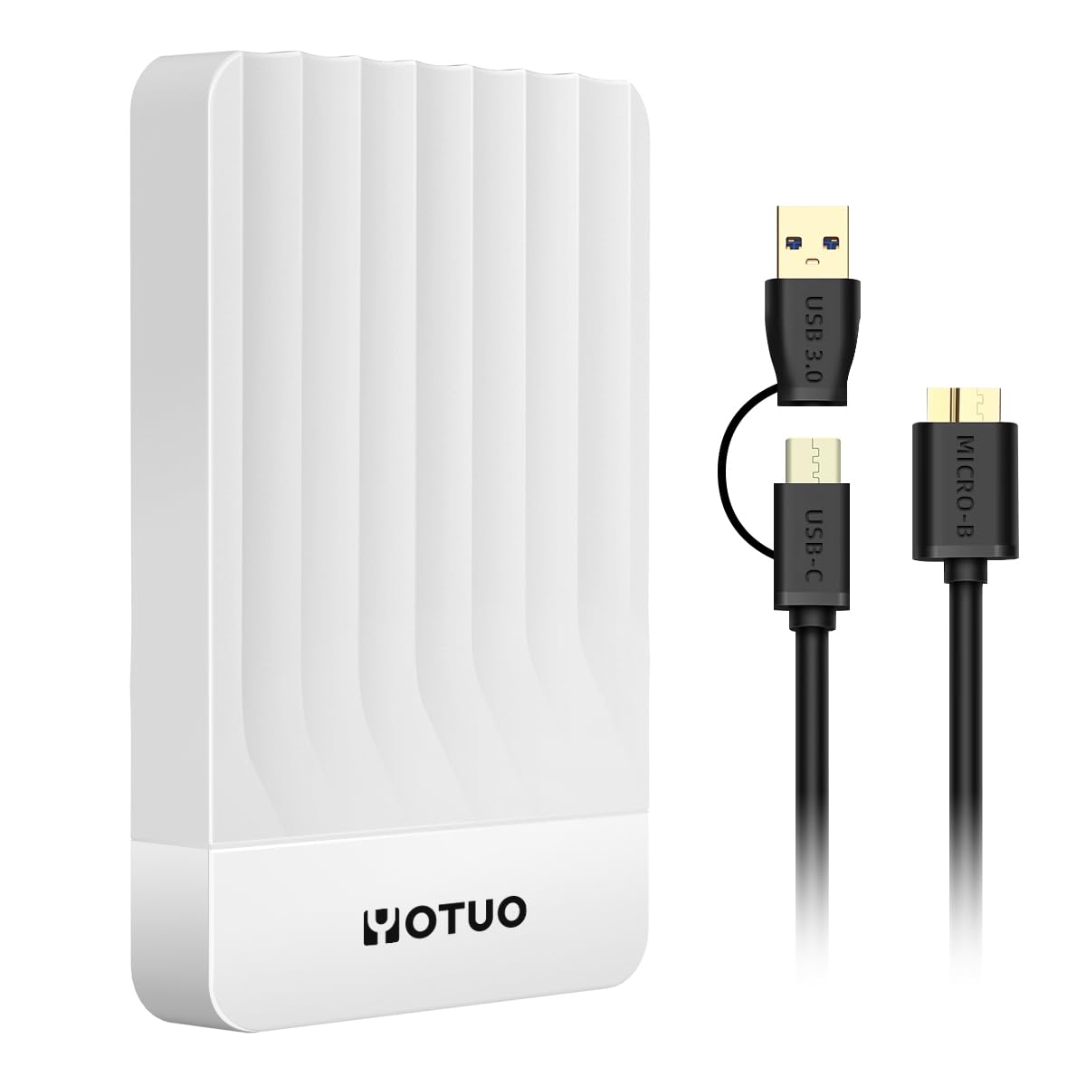 Portable External Hard Drive Storage Expansion Mobile HDD USB 3.0 for PC, Mac, Desktop, Laptop, PS4, PS5, Xbox One X/S, Xbox 360, Xbox Series X/S, Office & Game (White, 500GB)