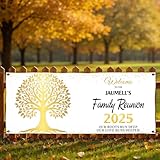 [CUSTOMIZE NOW] this Family Reunion Banner for your party to make it perfect. [PERFECT FOR FAMILY REUNION]: This Family Reunion Banner can be placed in the garden or on the day as you like, as a decorative item to make your Family Reunion more lively...