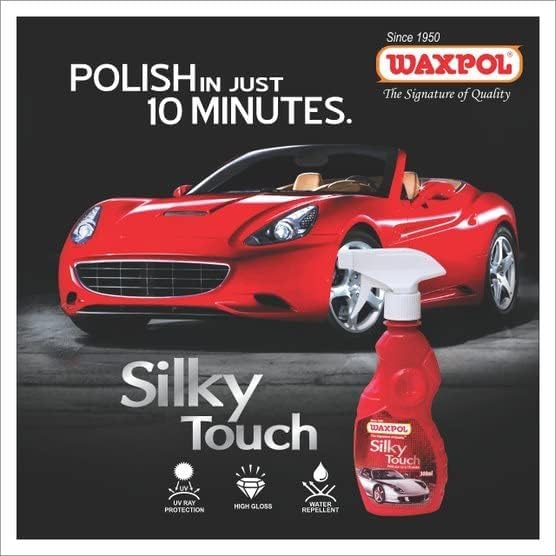 Image of Waxpol Silky Touch Car & Bike Spray Polish 100ml(Set of 72) | Instant Shine & Paint Protection | Hydrophobic High Gloss, UV Protection, Quick 10 Min Application