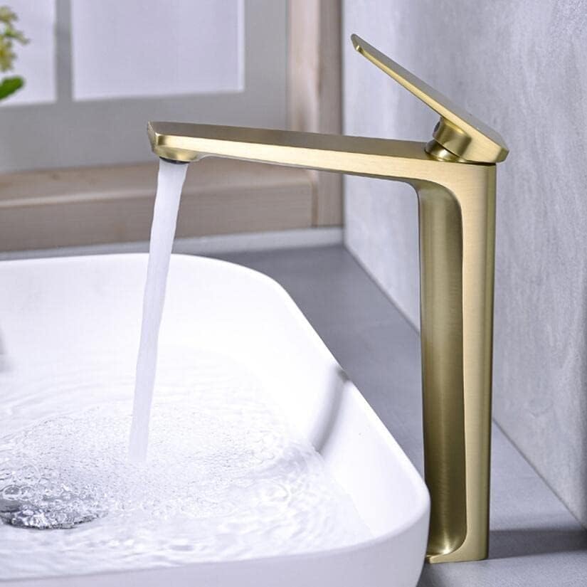 Mitigeur lavabo brossé or ou gris mitigeur de salle de bains chaud et froid