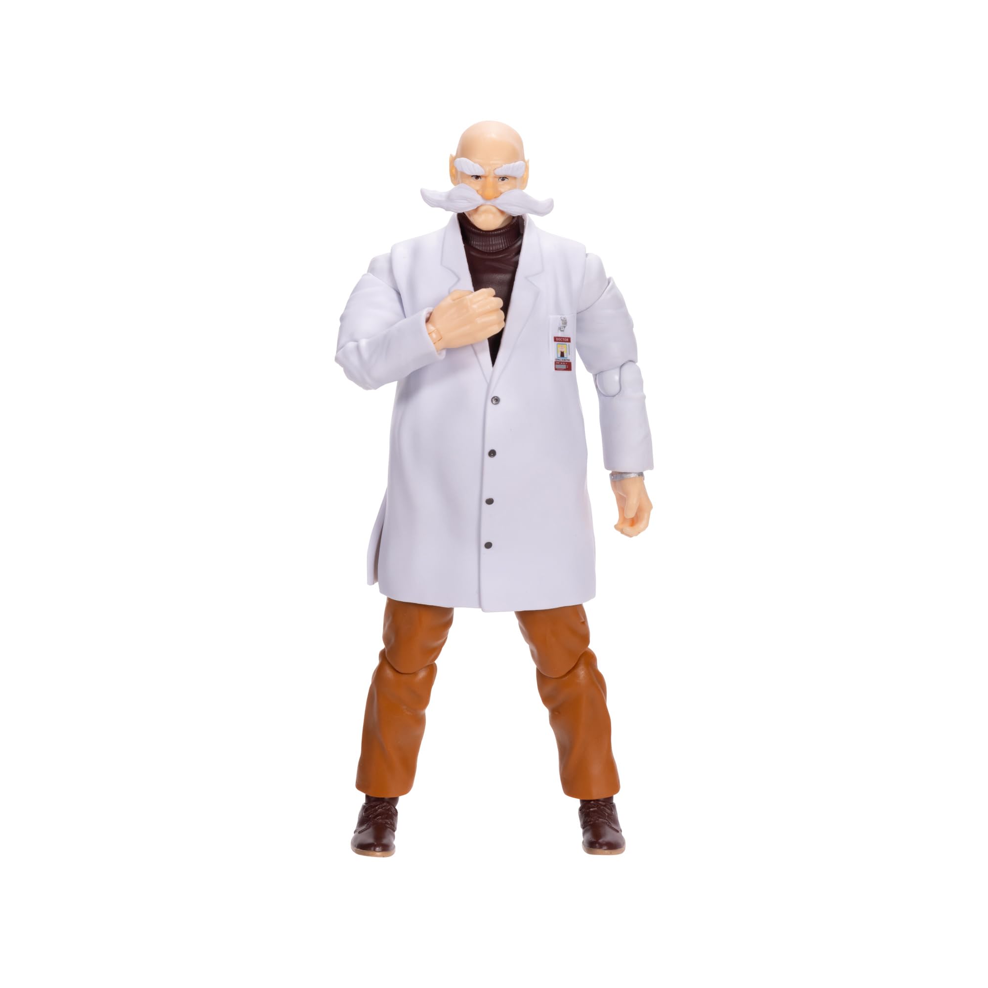 Sonic The Hedgehog Sonic 3 Movie Gerald Robotnik Action Figure by Jakks Pacific, Stands 5” / 13 cm Tall, Highly Articulated for Boys/Girls, Officially Licensed Sonic 3, Suggested for Ages 3+