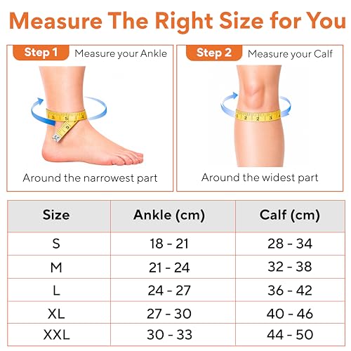 Image of FOVERA Varicose Vein Compression Stockings - Medical Grade Class 2 (23-32 mmHg) Seamless Open Toe Sleeves for DVT, Leg Swelling, Edema, Pain Relief, Unisex Men & Women