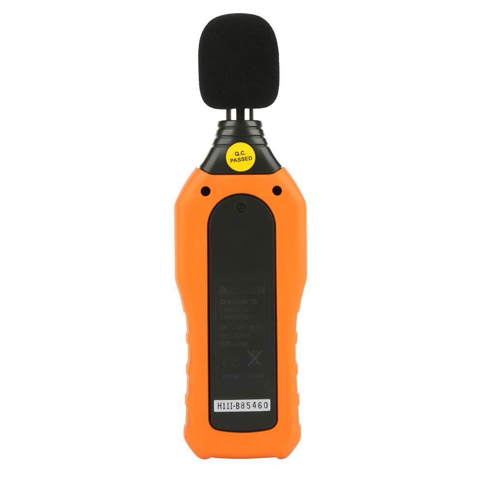 Hyuduo PeakMeter PM6708 Digital Sound Level Hałas Tester Decybel 30-130dB z Podświetleniem LCD A/C WAVE