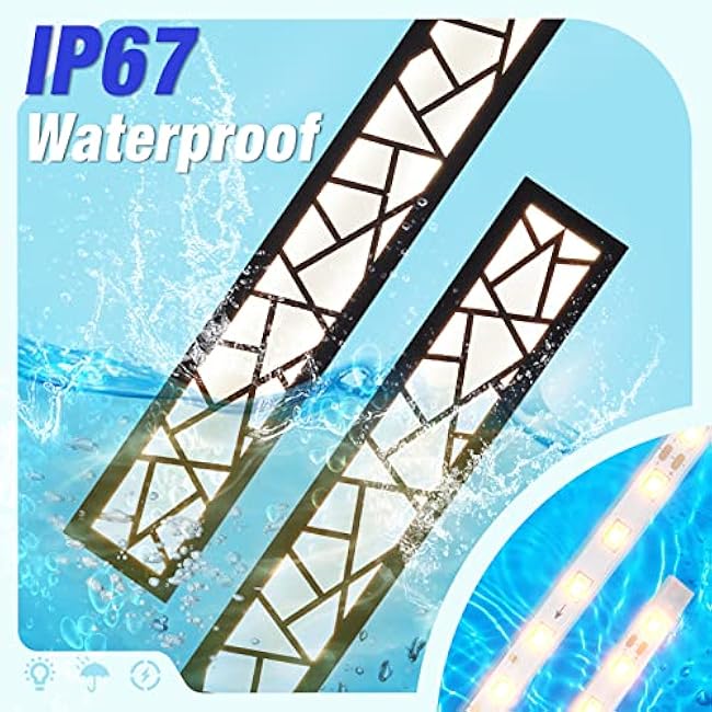 Outdoor Wall Lights 45.3inch Modern Outdoor Wall Sconce LED Long Wall Sconces Black Front Porch Light Waterproof Led Wall Light IP67 3000K Exterior Lighting fixtures