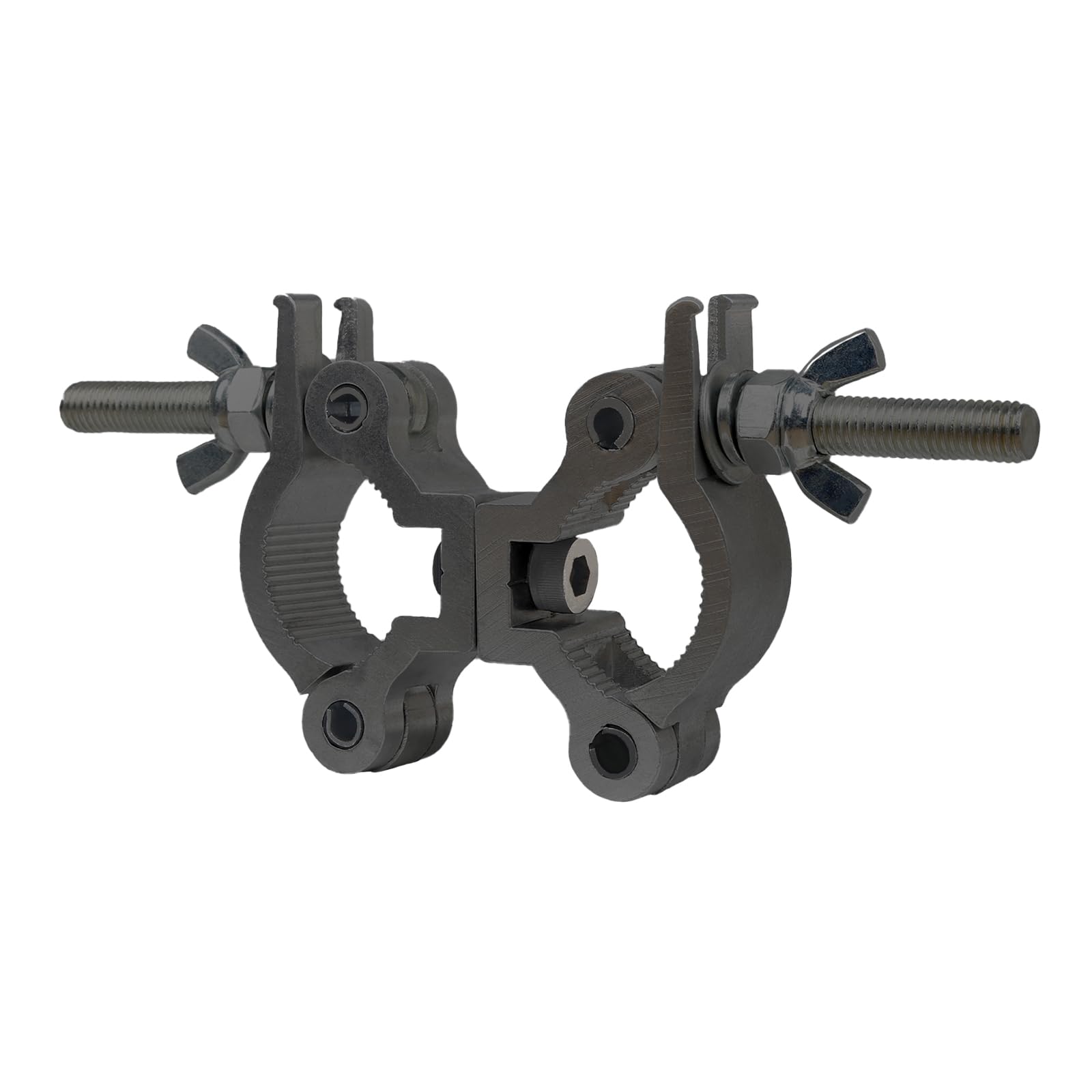 jindaaudio Stage Lighting Clamps for Truss 35-45mm Swivel Double Coupler, 100kg Load, Aluminium, Dual Swivel Dg23a-8, 35-45mm 100kg