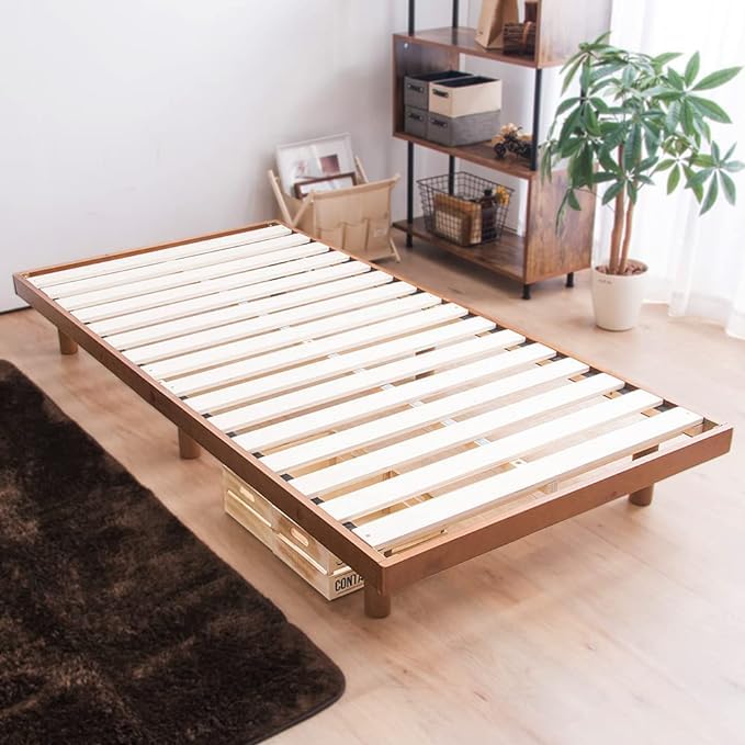 ベッドフレーム セミダブル 幅約120長さ約200cm高さ約6.5~23.5㎝ Amazon｜ベッドフレームセミダブルベッド2段高さ調節負荷能力約200キロ