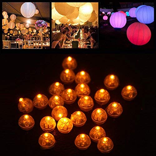 100 Stück LED-Ballon-Lichter Rund – RGB Farbwechsel, Als Deko Für Hochzeit, Weihnachten & Party, Einweg