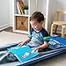 Wildkin Modern Kids Nap Mat – Soft Cotton Blend with Pillow & Elastic Straps for School & Travel - Heroes