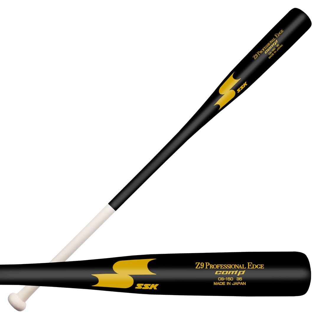SSK Z9 Professional Edge Comp Coaches Wood Fungo Bat 33" 35" 37" - Baseball & Softball – 22+ Colors - 60 Day Warranty