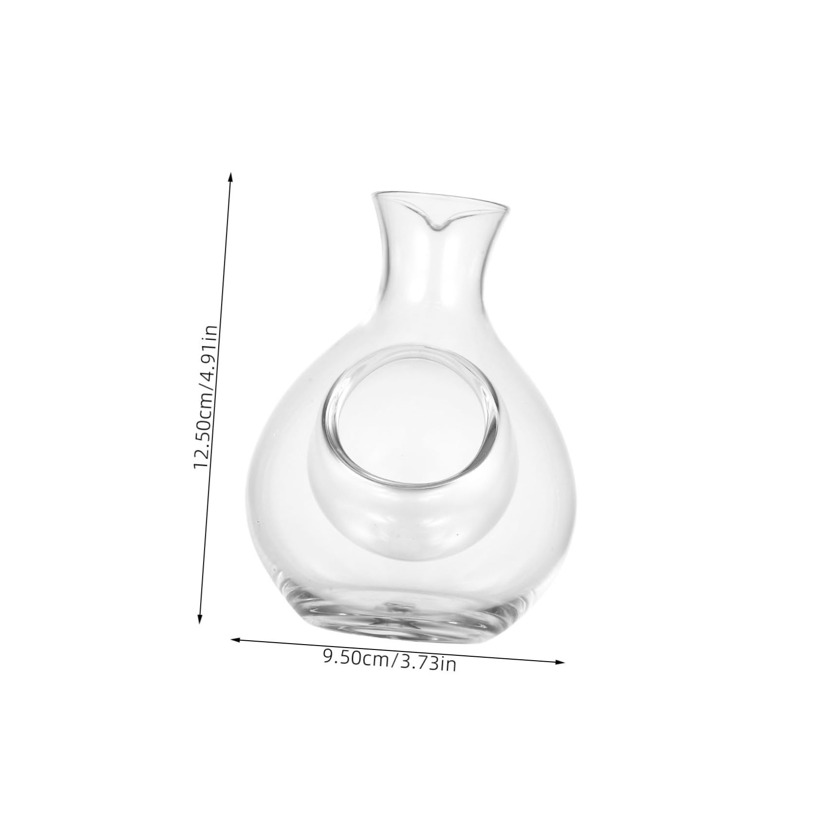 SOLUSTRE Elegant 300ml Ice Wine Dispenser Glass Liquor Bottle Decanter Ice for White Wine Tool