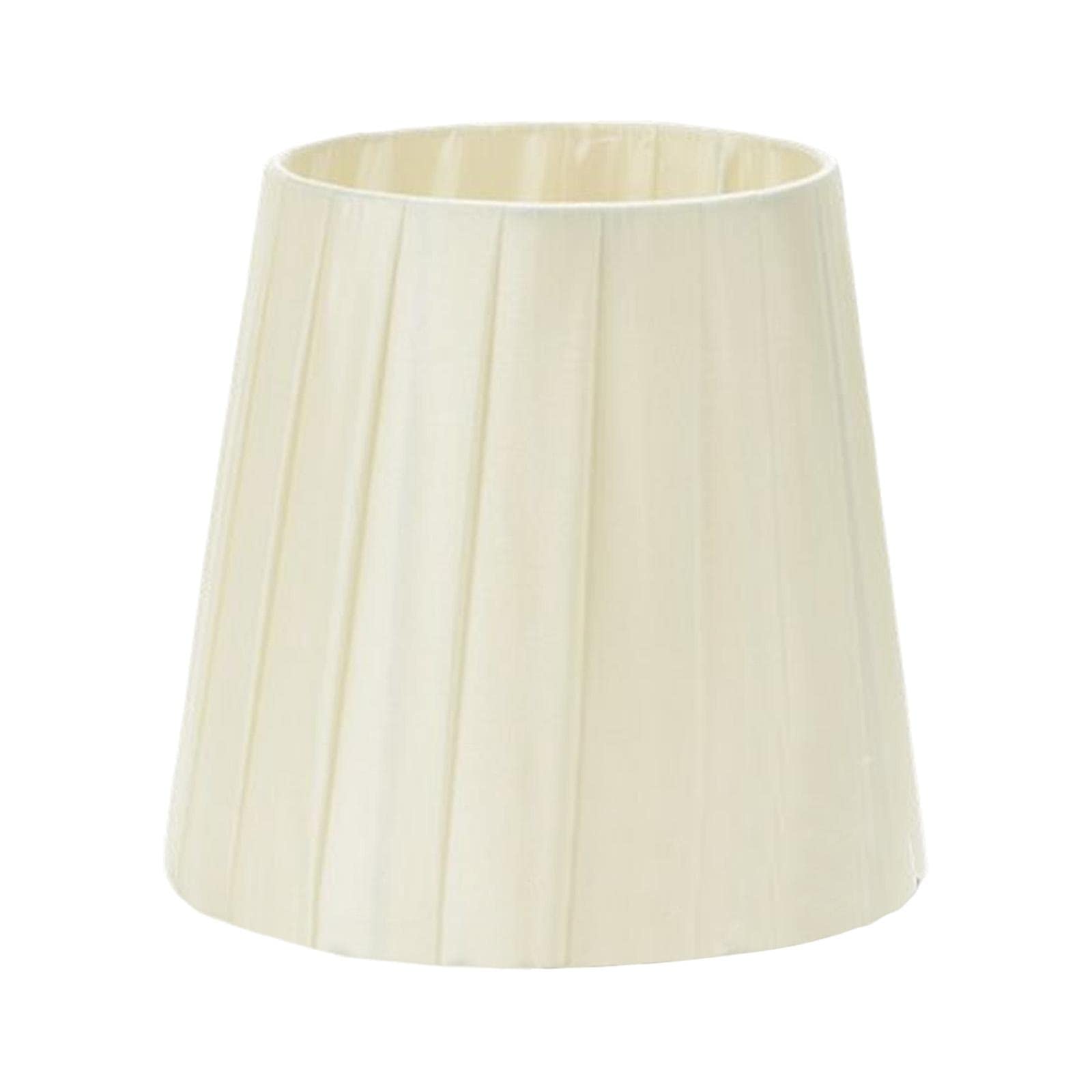 JISADER Fabric Lampshade Table Lamp Shade Light Cover Pleated Lamp Shade for Dining Room Restaurant, Beige, Clip on