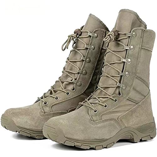 Men‘s 8 inch Tactical Military Combat Swat Desert Boots Hiking BootsTrekking Backpacking Outdoor Work Boots with Zipper2