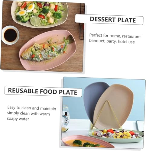 Image of Deep Plates 29cm Large Dinner, Unbreakable Plastic, Reusable, Shatterproof, Camping, Children's Plates, BPA-Free, Microwave-Safe, Dishwasher Safe (Multicolor, 4)
