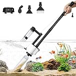 AQQA Fish Tank Cleaner, 8-in-1 Electric Aquarium Gravel Cleaner, 30W Automatic Fish Tank Vacuum Cleaner for Water Change, Sand Wash and Filter
