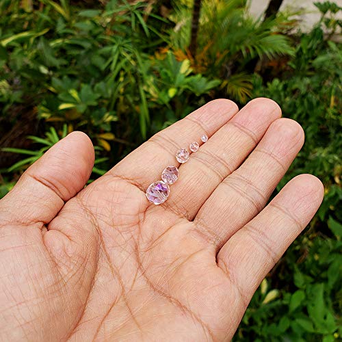 Image of Light Pink Rondelle Glass Beads for Jewelry Making, Faceted Briolette Crytal Spacer Beads for Bracelet Necklace Earring (2mm 4mm 6mm 8mm 10mm Mixed Sizes, 1000pcs)
