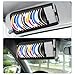 TIESOME CD Visor Holder for Car, Visor CD Holder Organizer Large Capacity CD Visor Case Car Sun Visor Organizer with 12 DVD Storage Sleeves 1 Mesh Pocket 1 Pen Holder and Elastic Strap(Black)