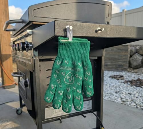 Image of Grill Armor Oven Gloves with Fingers - 932F Heat, Fire & Cut Resistant Mitts for BBQ, Grill, Cooking, Grilling, Baking, Smoker & Fire Pit