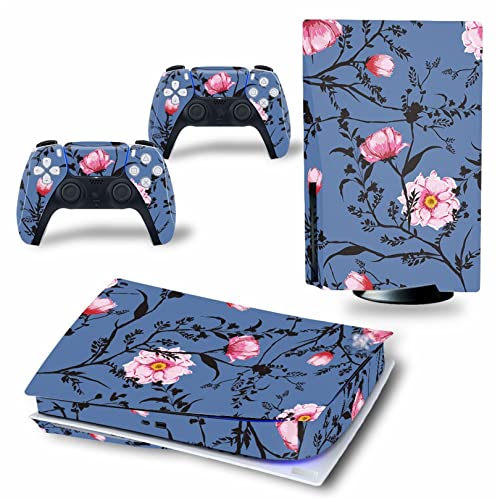 Sin burbujas Y Sin Espuma Para PS5 Skin Disc Edition & Digital Console And Controller Vinyl Cover Skins Wraps Scratch Resistant, Compatible 08071(Disc Version)