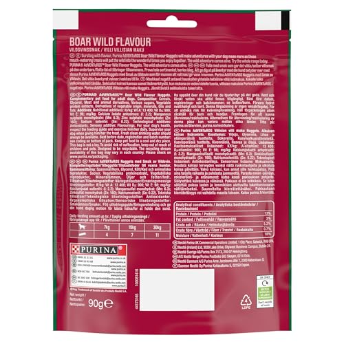 Purina Adventuros Nuggets Hundeleckerli mit Wildschweingeschmack, 90 g