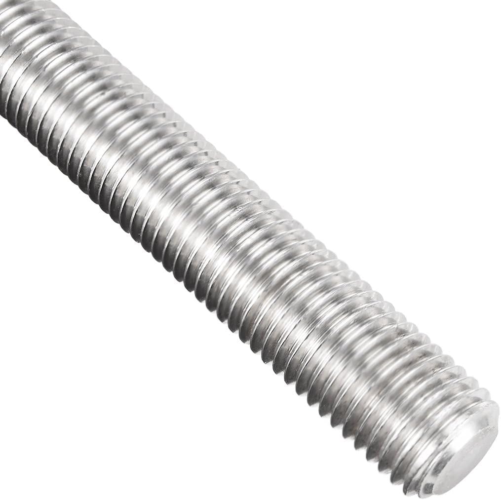 M24 Left Hand Fully Threaded Rod, 304 Stainless Steel, 250mm, 3.0mm Pitch