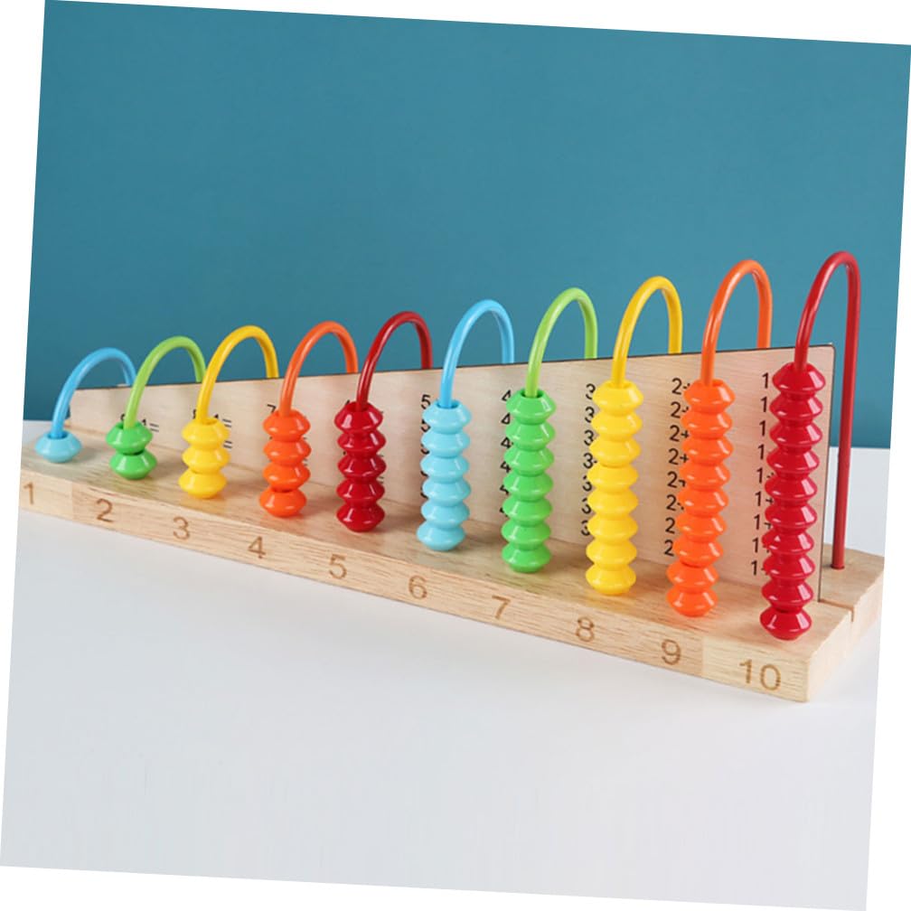 Gatuida Ábaco Educativo y Juguete Cognitivo para Niños, Material Didáctico Compacto Cuentas Coloridas, Herramienta de Conteo, Entrenamiento Mental en Casa y Escuela