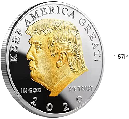Amazon.co.jp: 5PCSドナルドトランプコイン2020-金メッキ