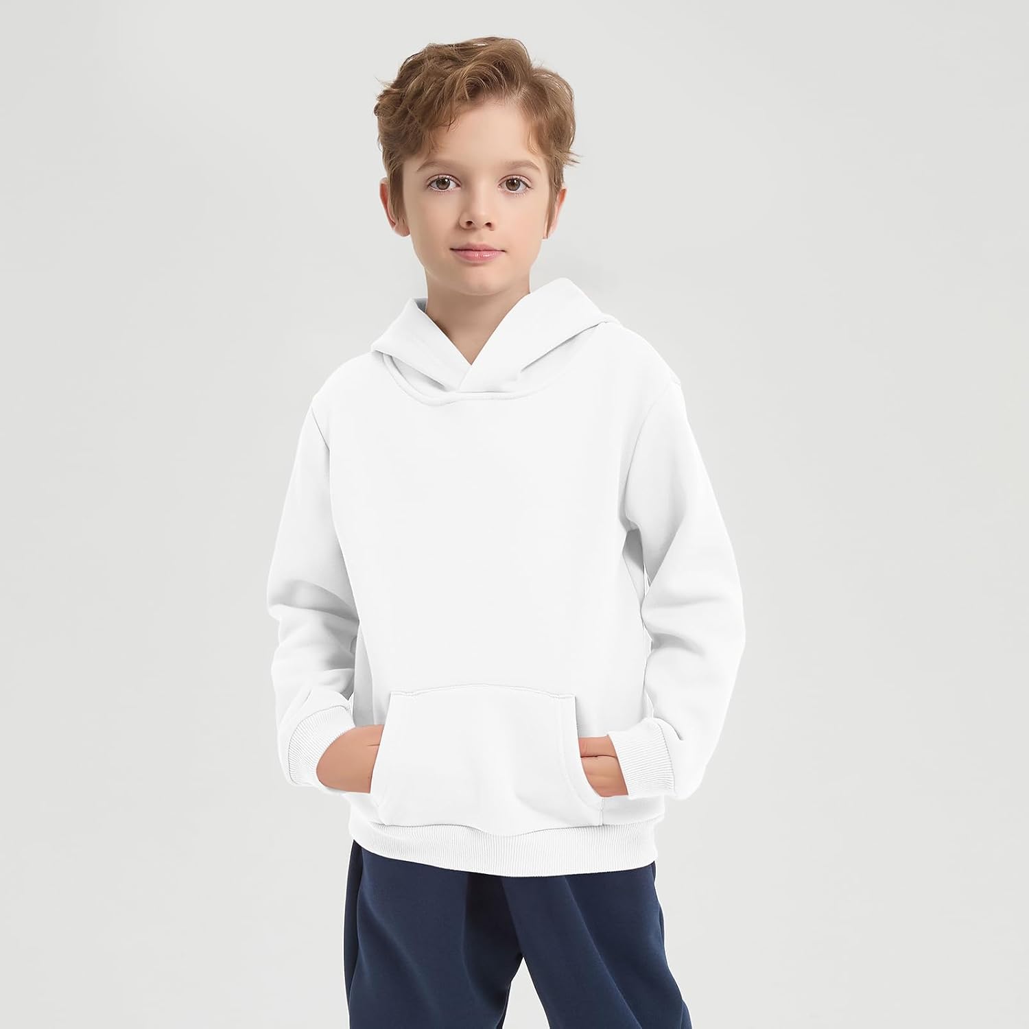 Kids Fleece Hoodie Toddler Pullover Hooded Sweatshirt Casual Long Sleeve Warm Hoodie for Boys and Girls(2-14 Years) - Image 3