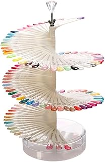 DRIVIJI Nail Display, 120 pcs Nail Art Color Chart Display Stand Spiral False Nails Display Shelf Practice Tools For Solon Nails Polish Gel Show-picture-15