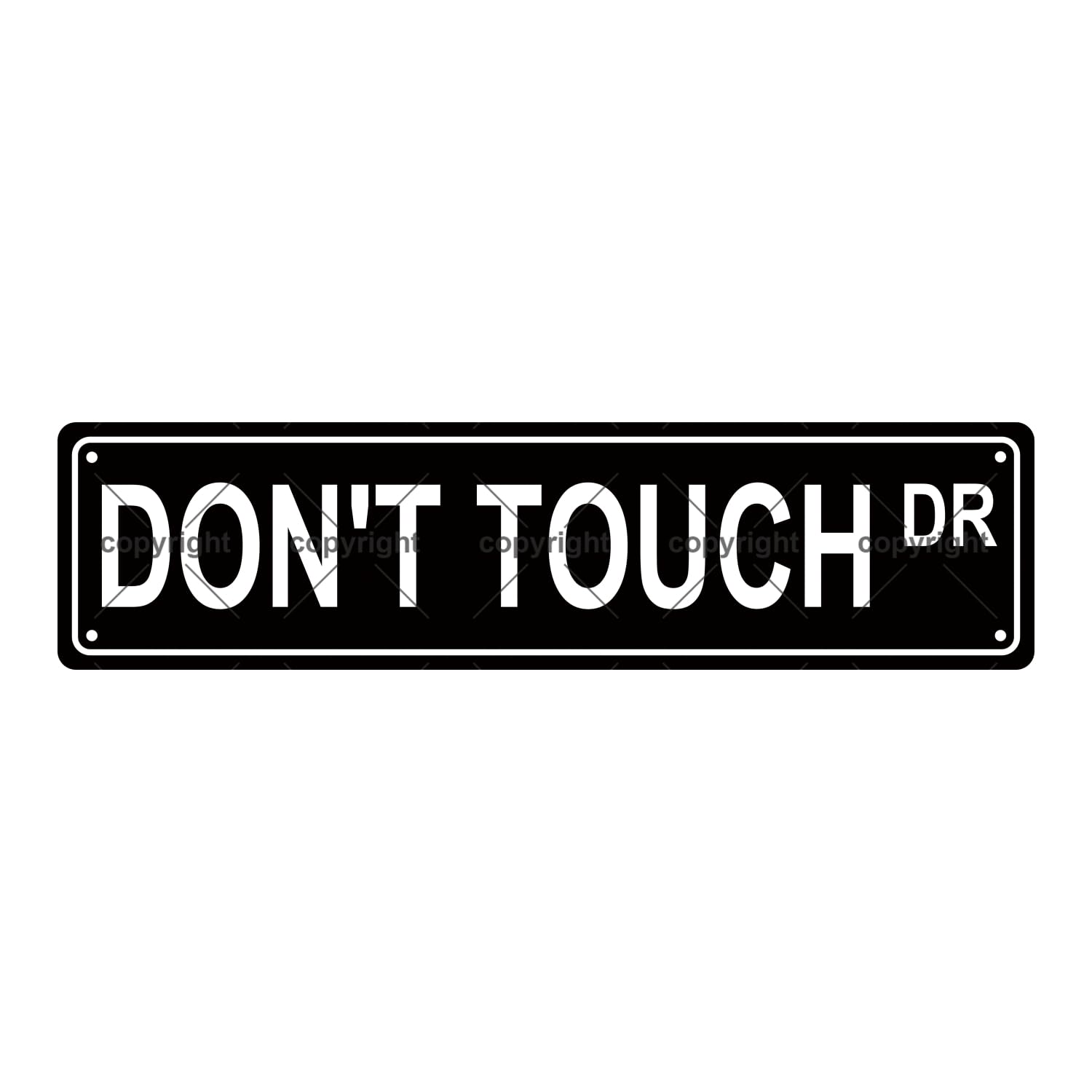 Don't Touch Dr Warning Metal Tin Street Sign Bar Cafe Garage Cave Home Room Wall Bathroom Farmhouse Garden Porch Patio Decor,4x16 Inch