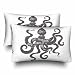 Set di 2 Fodere per Cuscino, Hipster Vintage Octoplus Underwater Sea Federe Cuscini Moda Federa Cuscino per Divano Letto Compleanno 40X60Cm