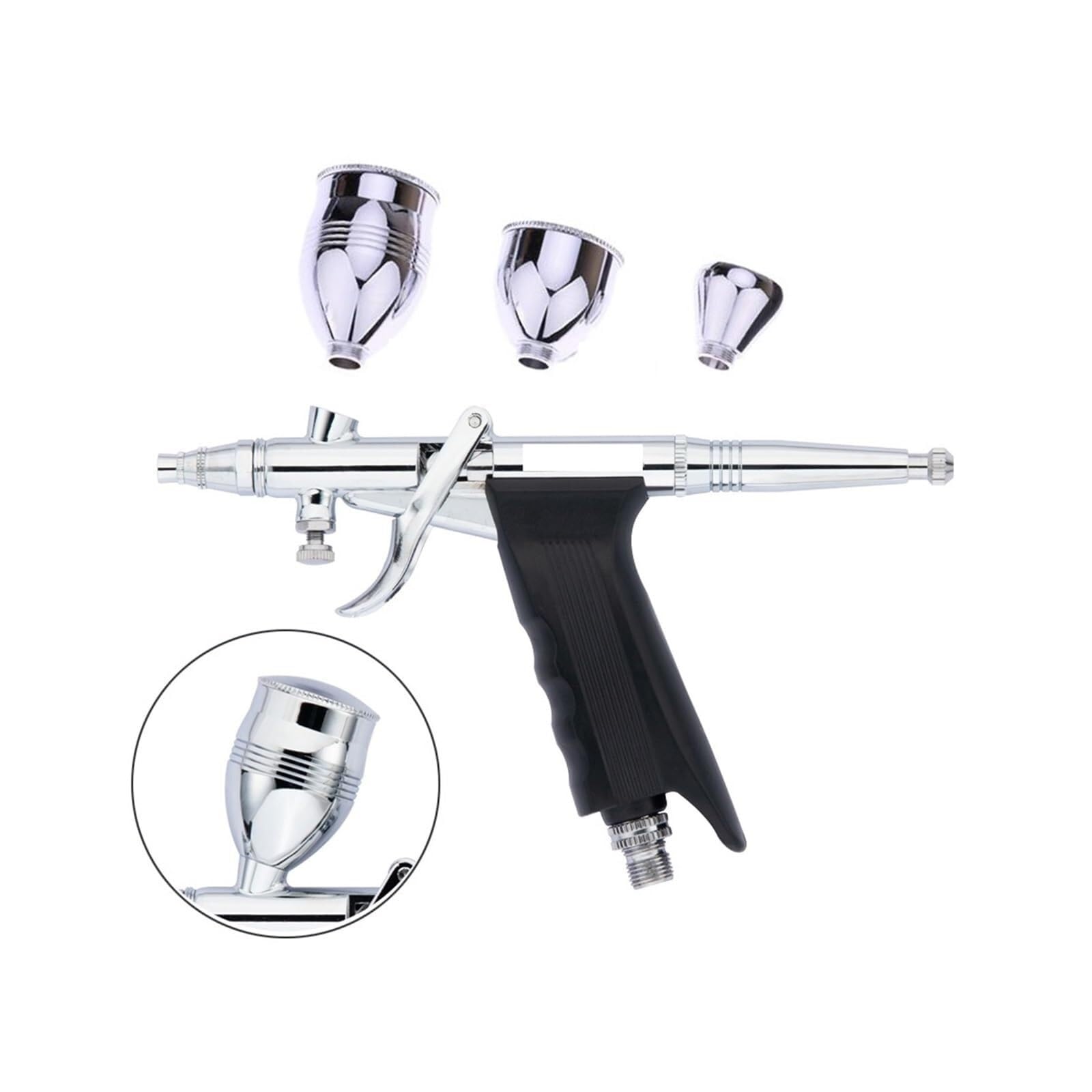 Spruzzatore di vernice, Pistola A Spruzzo 0.3/0.5/0.8mm Aerografo A Doppia Azione 2cc 7cc 13cc Set Modello Per Auto E Casa Pittura Fai Da Te Adatto Ai Principianti per la pittura domestica